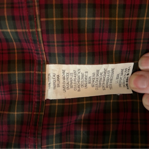 L.L. Bean Men’s Long Sleeve Wrinkle-Free Shirt, Traditional Fit, Size M - Picture 3 of 3